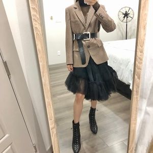 Sandra Mansour x H&M midi tulle flounced skirt